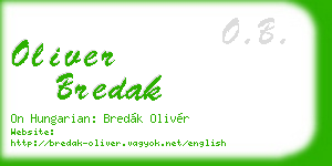 oliver bredak business card