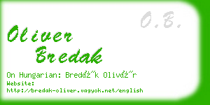 oliver bredak business card